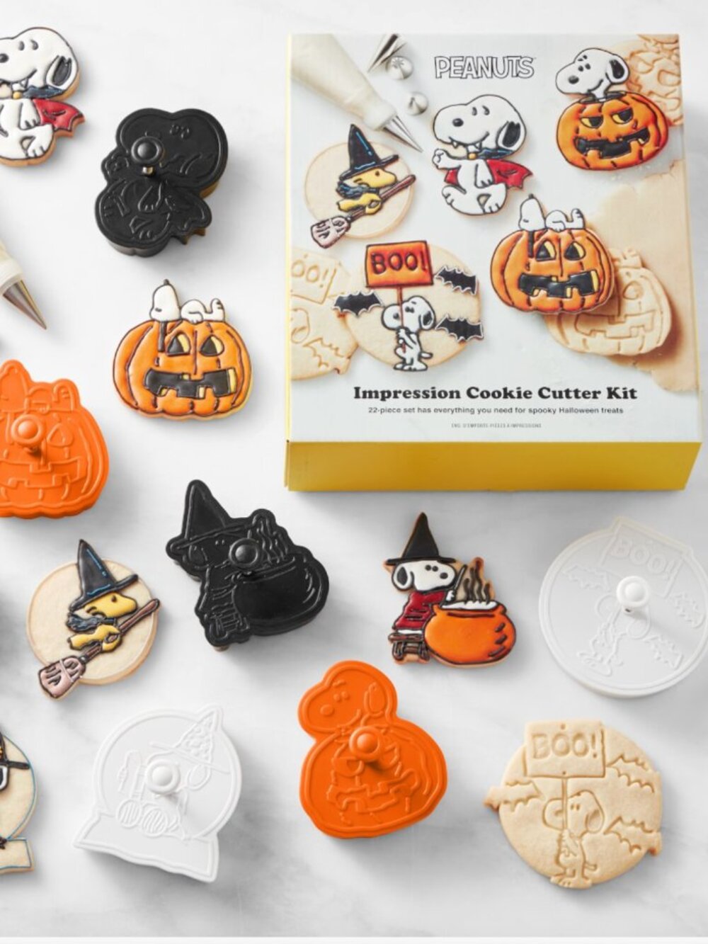 PEANUTS x Williams Sonoma Halloween Impression Cookie - 22 Piece Set
